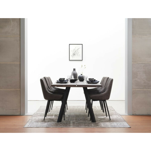 Rowico FRED ruokapöytä 240x100cm smoke tammi/musta kuva