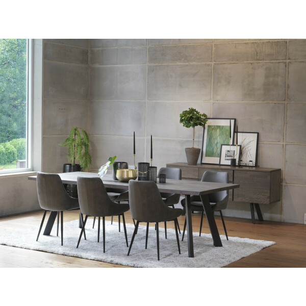 Rowico FRED ruokapöytä 240x100cm smoke tammi/musta kuva