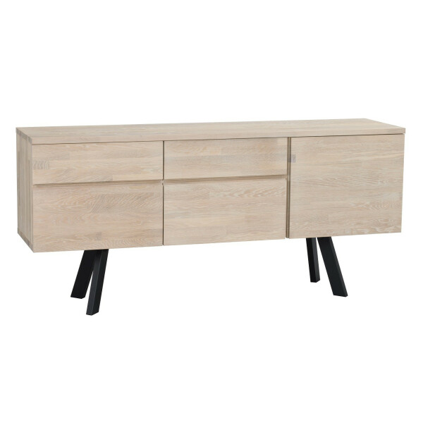 Rowico FRED sideboard whitewash tammi/ musta image