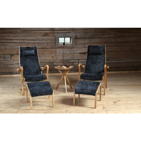 Bröderna Anderssons PÖYTÄ 1 nojatuolipöytä öljytty tammi kuva