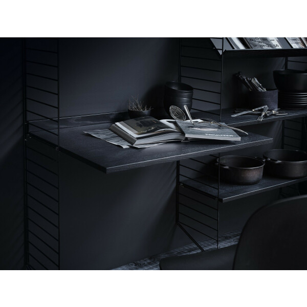 String SYSTEM pöytätaso 78x58 mustaksi petsattu saarni kuva