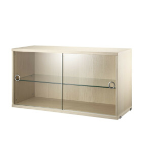 String SYSTEM vitriinikaappi 78x30 saarni kuva