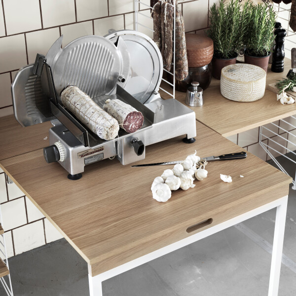 string system klaffipöytä tammi valkoinen kuva