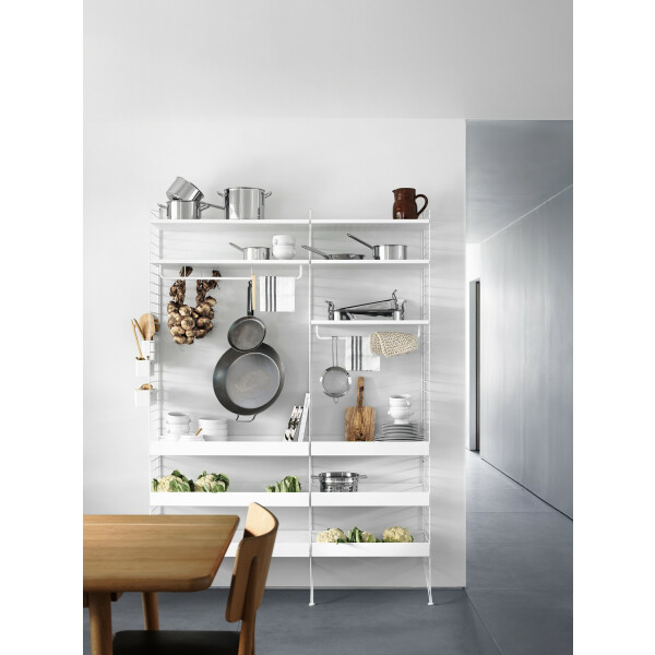 String SYSTEM metallihylly 78x30 korkea valkoinen 1-pack image