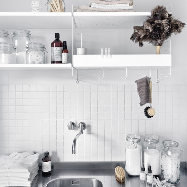 string system koukut valkoinen kodinhoitohuone image