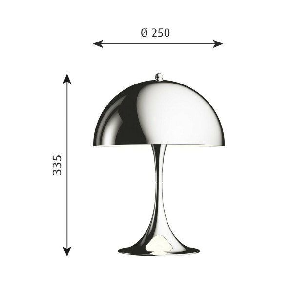 Louis Poulsen PANTHELLA MINI pöytävalaisin kromi image