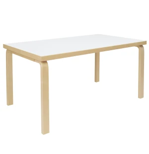 Artek BORD 82A 150x85 cm, björk/vit laminat image