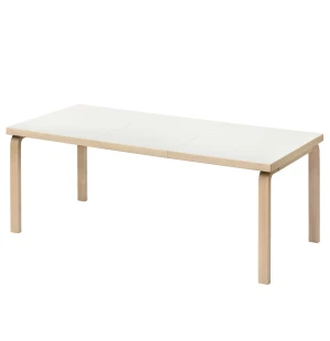 Artek 97 förlängningsbart matbord 135/190x85 cm, björk/vit laminat image