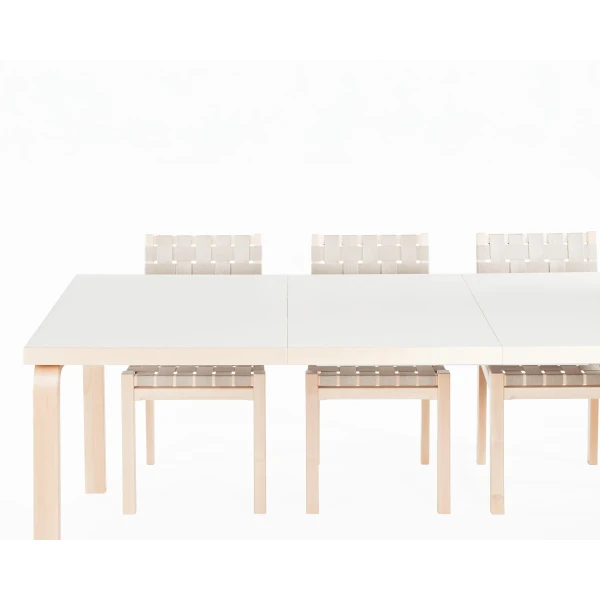 1844800 Aalto Table extendable 97 white laminate Chair 611 extended 1 master kuva