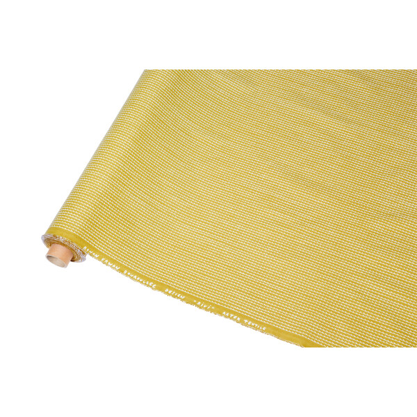 Artek RIVI puuvillakangas keltainen-valkoinen image