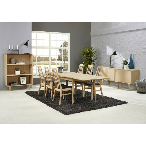 Casø furniture 500 ruokapöytä 180/280x90x75 cm valkotammi image