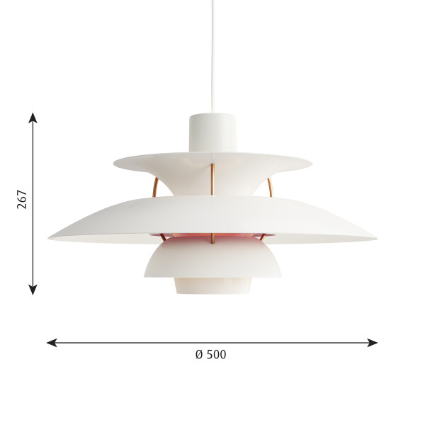 PH 5 Modern White louis poulsen mitat kuva