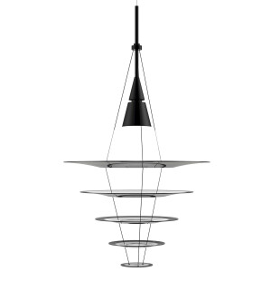 Louis Poulsen ENIGMA 545 taklampa, svart image