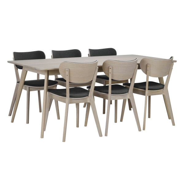 Rowico YUMI ruokapöytä 190x90cm whitewash tammi kuva