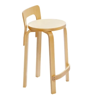 Artek K65 työtuoli-baarituoli, koivu kuva