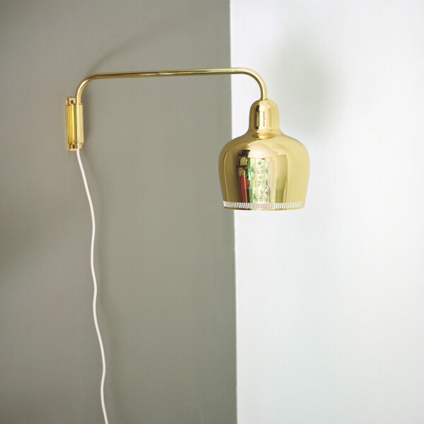 Artek Wall Light A330S Golden Bell brass image