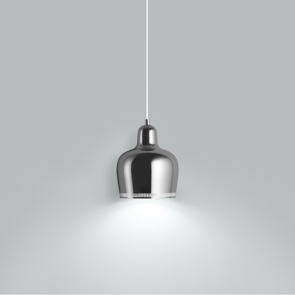 Artek A330S Golden Bell Pendant light chrome on image