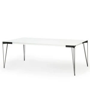 Muurame VIIVA matbord 208x104 cm, vit/svart image