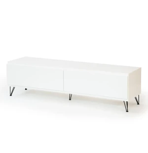 Muurame MUP TV-bänk med Viiva-ben,156 cm, vit/svart image