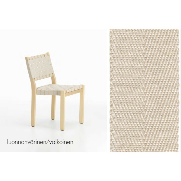 Artek UUSI SATULAVYÖ 50mm pellava luonnonvärinen/valkoinen kuva