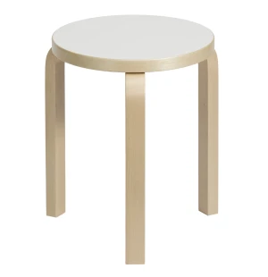 Artek PALL 60, vit laminat/björk image