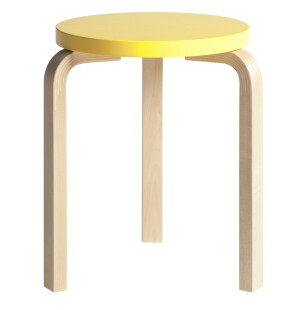 Artek PALL 60, björk/gul image