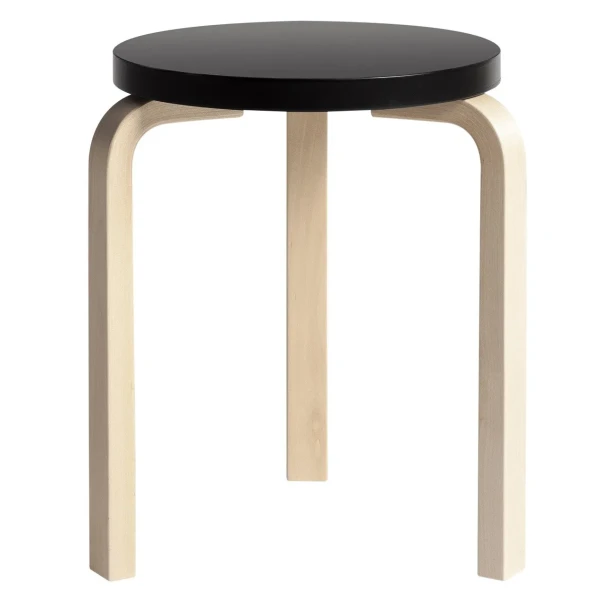 Artek 60 jakkara koivu musta image