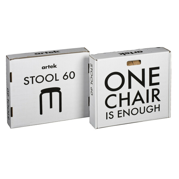 Artek 60 jakkara koivu/musta kuva