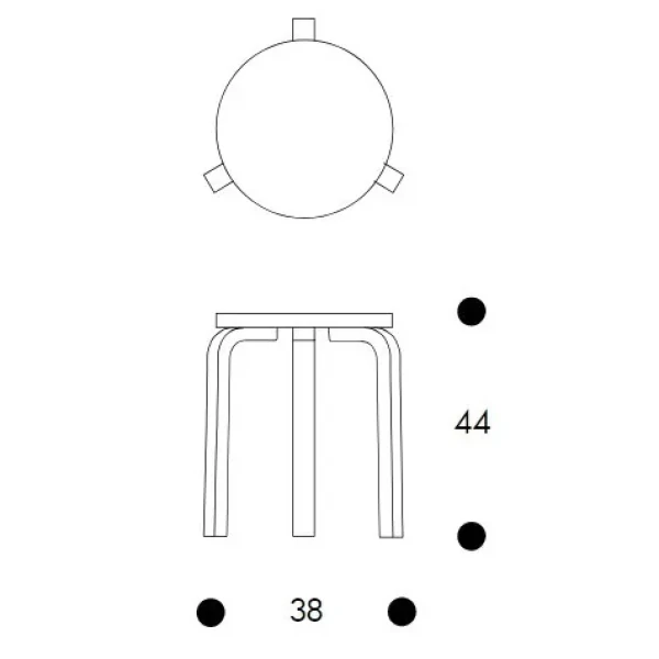 Artek 60 stool cm image