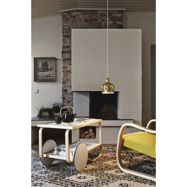 Artek 901 tarjoiluvaunu koivu/valkoinen laminaatti kuva