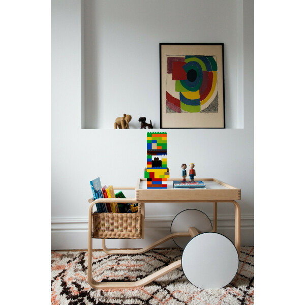 Artek 900 tarjoiluvaunu koivu/valkoinen kaakeli image