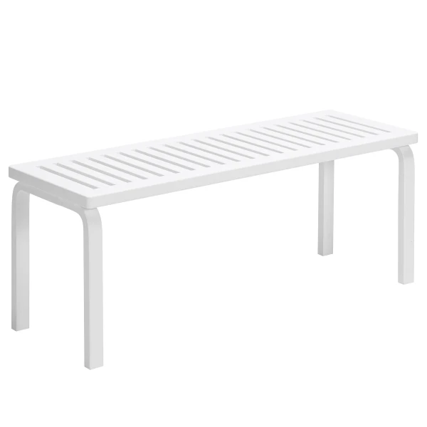 Bench 153A slatted top white lacquer WEB master image