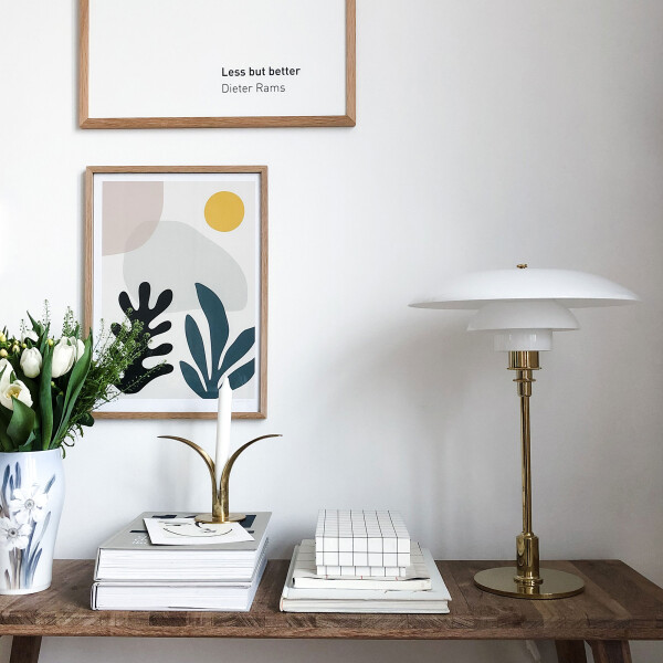 PH 3/2 brass Poul Henningsen Louis Poulsen table image