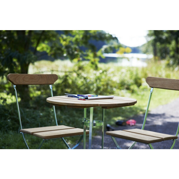 Grythyttan Stålmöbler BRYGGERI tuoli öljytty tammi/kuumasinkitty kuva