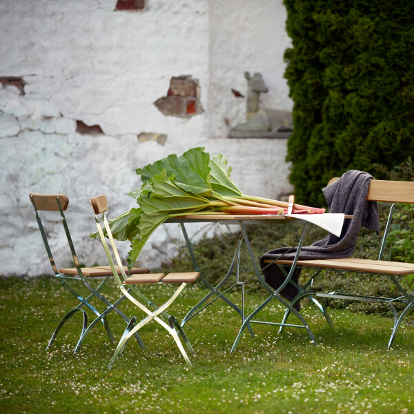 Grythyttan Stålmöbler BRYGGERI sohva öljytty tammi/kuumasinkitty kuva