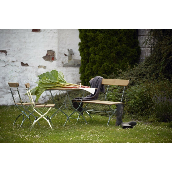 Grythyttan Stålmöbler BRYGGERI pöytä 110 öljytty tammi/kuumasinkitty image