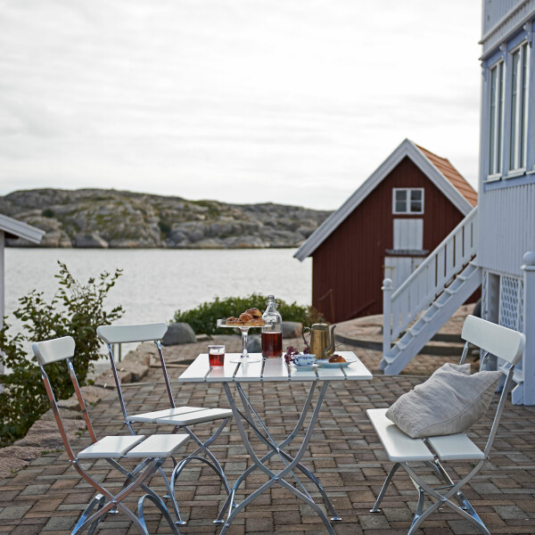 Grythyttan Stålmöbler BRYGGERI sohva valkoinen/kuumasinkitty image