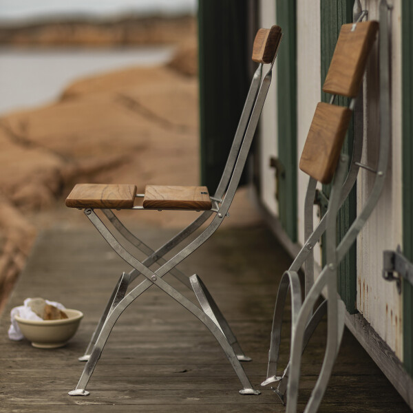 Grythyttan Bryggeri stol teak outdoor kuva