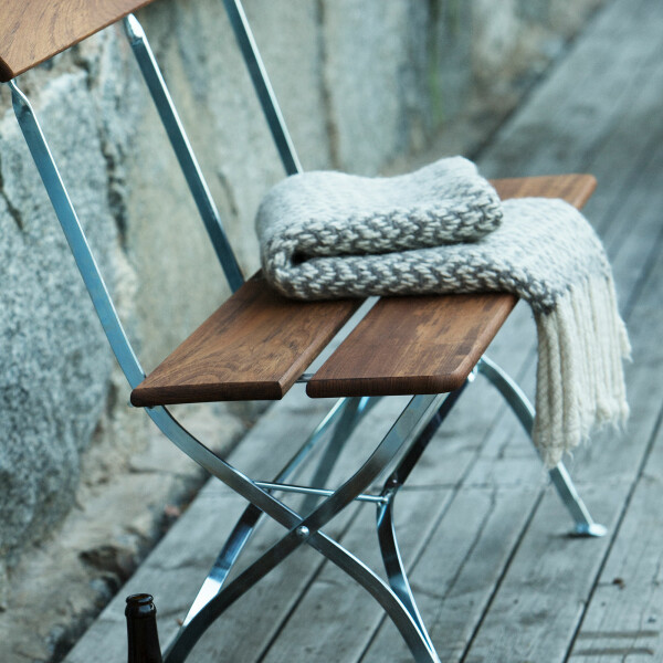 Grythyttan Stålmöbler BRYGGERI sohva käsittelemätön tiikki/kuumasinkitty image