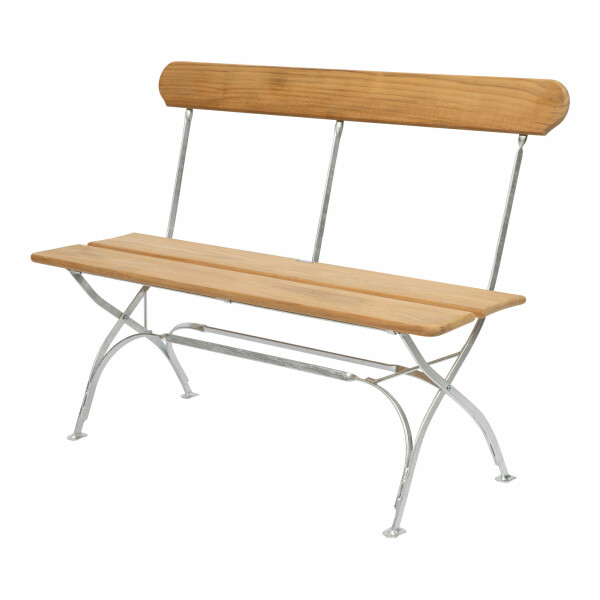 Grythyttan Stålmöbler BRYGGERI sohva käsittelemätön tiikki/kuumasinkitty image