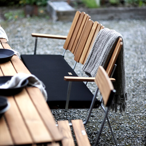 Grythyttan Stålmöbler sohva 6 käsittelemätön tiikki/kuumasinkitty image