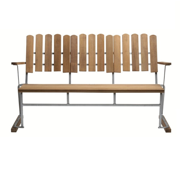 Grythyttan Stålmöbler sohva 6 käsittelemätön tiikki/kuumasinkitty image