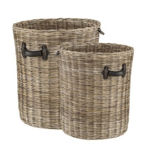 Artwood STORAGE ROUND 2-set grey lacak/leather  image