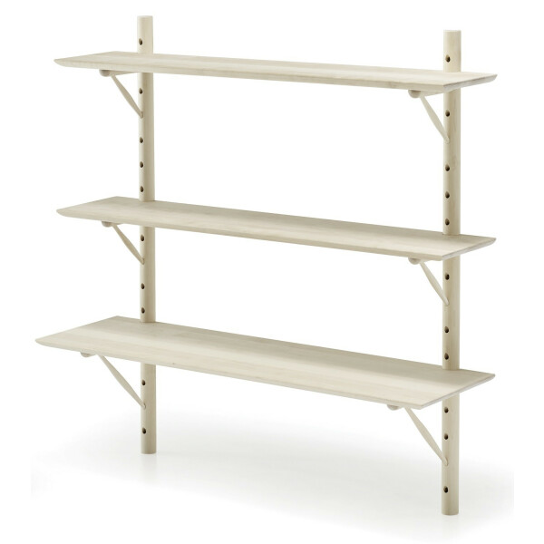 Stolab IKON hylly 100x21x100cm valkolakattu koivu kuva