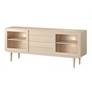 Casø furniture CASØ 901 glass doors senkki 194 cm valkotammi  kuva