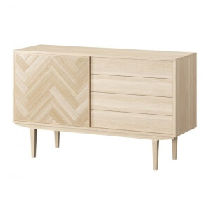 Casø furniture CASØ 900 herringbone senkki 130 cm valkotammi  kuva