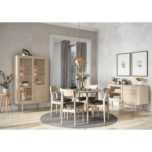 Casø furniture CASØ 900 vitriinikaappi valkotammi image