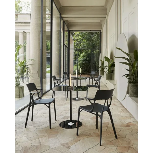 Kartell Chair A I  Black Outdoor image