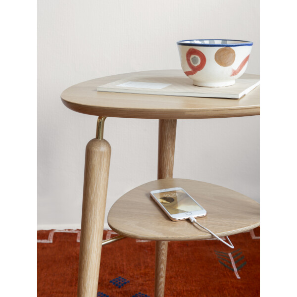 UMAGE My Spot sivupöytä oak brass tammi messinki 4 kuva