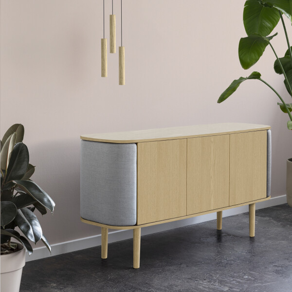 UMAGE Treasures senkki 3-door oak sterling tammi vaaleanharmaa image